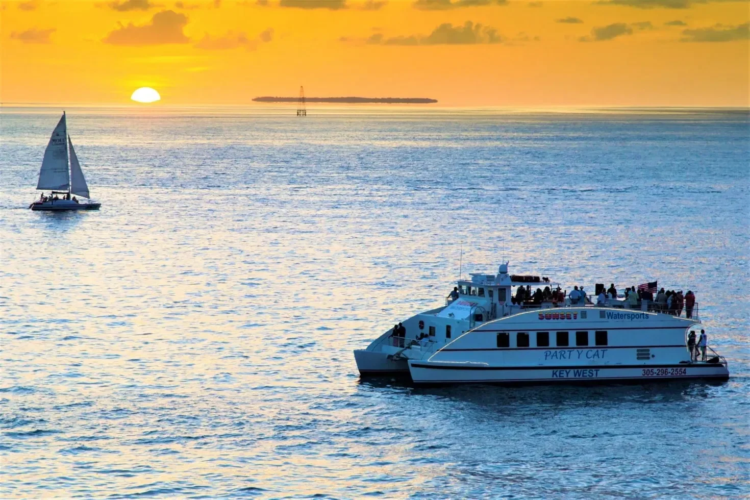 Key West Sunset Buffet Dinner Cruise with Open Bar and Live Music
